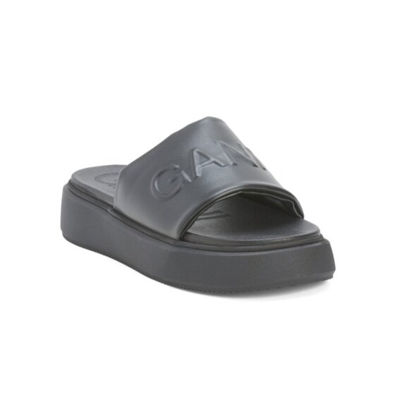 GANNI Black Made In Portugal Sporty Mix Sandals - Picture 1 of 2